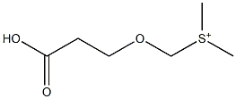 [(2-Carboxyethoxy)methyl]dimethylsulfonium Structure