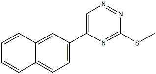 3-Methylthio-5-(2-naphtyl)-1,2,4-triazine 구조식 이미지