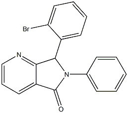 6,7-Dihydro-6-phenyl-7-(2-bromophenyl)-5H-pyrrolo[3,4-b]pyridin-5-one Structure