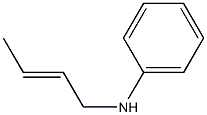 N-(2-Butenyl)aniline 구조식 이미지