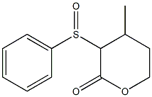 3-(Phenylsulfinyl)-4-methyltetrahydro-2H-pyran-2-one 구조식 이미지