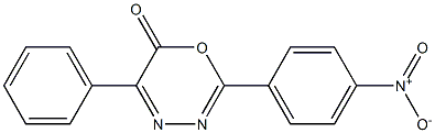 2-(4-Nitrophenyl)-5-phenyl-6H-1,3,4-oxadiazin-6-one 구조식 이미지