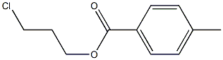 4-Methylbenzenecarboxylic acid 3-chloropropyl ester 구조식 이미지