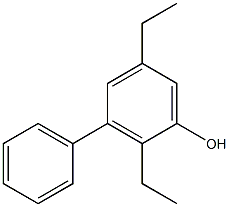 3-Phenyl-2,5-diethylphenol Structure