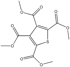 2,3,4,5-Thiophenetetracarboxylic acid tetramethyl ester Structure