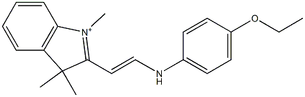 2-[2-[(4-Ethoxyphenyl)amino]ethenyl]-1,3,3-trimethyl-3H-indol-1-ium Structure