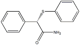 [S,(+)]-2-Phenyl-2-(phenylthio)acetamide Structure