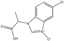 2-[(5-Chloro-1H-benzimidazole 3-oxide)-1-yl]propanoic acid Structure