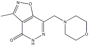 3-Methyl-7-morpholinomethylisoxazolo[4,5-d]pyridazin-4(5H)-one Structure