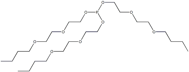 Phosphorous acid tris[2-(2-butoxyethoxy)ethyl] ester Structure