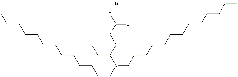 4-(Ditridecylamino)hexanoic acid lithium salt 구조식 이미지