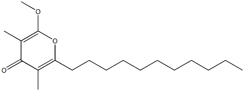 6-Methoxy-3,5-dimethyl-2-undecyl-4H-pyran-4-one 구조식 이미지