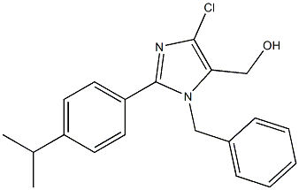 1-Benzyl-2-(4-isopropylphenyl)-4-chloro-5-hydroxymethyl-1H-imidazole 구조식 이미지