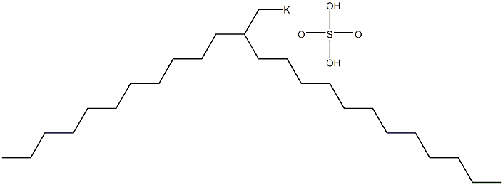 Sulfuric acid 2-undecyltetradecyl=potassium salt Structure