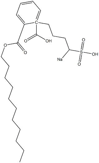 Phthalic acid 1-undecyl 2-(4-sodiosulfobutyl) ester 구조식 이미지