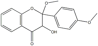2,4'-Dimethoxyflavanonol Structure