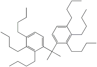 4,4'-Isopropylidenebis(1,2,3-tributylbenzene) 구조식 이미지