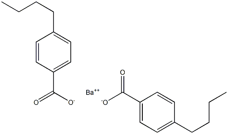 Bis(4-butylbenzoic acid)barium salt Structure