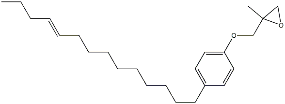 4-(10-Tetradecenyl)phenyl 2-methylglycidyl ether Structure