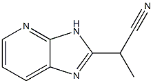 2-(3H-Imidazo[4,5-b]pyridin-2-yl)propanenitrile 구조식 이미지