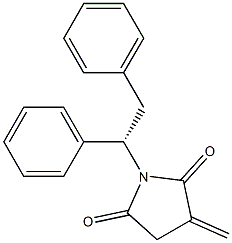 (-)-N-[(S)-1,2-Diphenylethyl]-2-methylenesuccinimide Structure