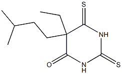 5-Ethyl-5-(3-methylbutyl)-2,6-dithioxo-1,2,5,6-tetrahydropyrimidin-4(3H)-one Structure