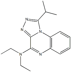 4-Diethylamino-1-isopropyl[1,2,4]triazolo[4,3-a]quinoxaline 구조식 이미지