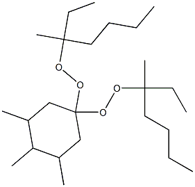 3,4,5-Trimethyl-1,1-bis(1-ethyl-1-methylpentylperoxy)cyclohexane Structure