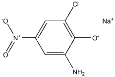 Sodium 2-amino-6-chloro-4-nitrophenolate 구조식 이미지