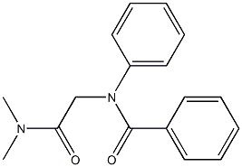 N-[(Dimethylcarbamoyl)methyl]benzanilide Structure