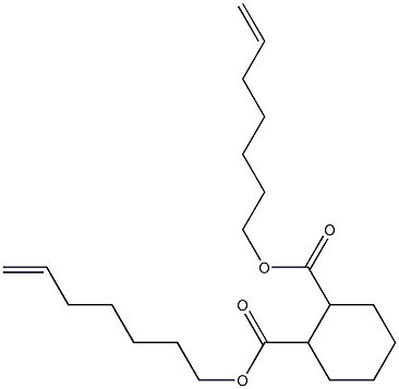 1,2-Cyclohexanedicarboxylic acid bis(6-heptenyl) ester Structure