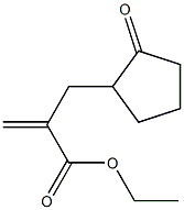 2-Methylene-3-(2-oxocyclopentyl)propionic acid ethyl ester 구조식 이미지