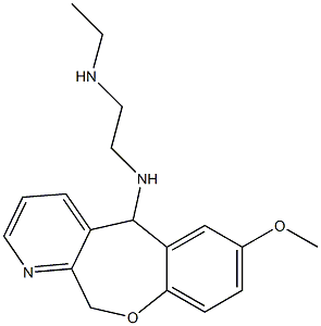 5,11-Dihydro-5-(2-ethylaminoethylamino)-7-methoxy[1]benzoxepino[3,4-b]pyridine Structure