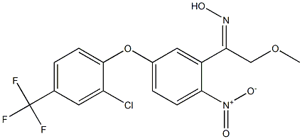 1-[5-[2-Chloro-4-(trifluoromethyl)phenoxy]-2-nitrophenyl]-2-methoxyethanone oxime Structure