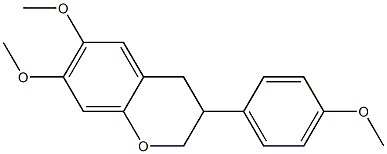6,7-Dimethoxy-3-(4-methoxyphenyl)-3,4-dihydro-2H-1-benzopyran 구조식 이미지