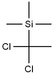 (1,1-Dichloroethyl)trimethylsilane Structure