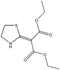 (Thiazolidin-2-ylidene)malonic acid diethyl ester Structure