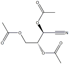 (2S,3R)-2,3,4-Triacetoxybutanenitrile 구조식 이미지