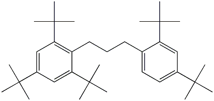 1-(2,4,6-Tri-tert-butylphenyl)-3-(2,4-di-tert-butylphenyl)propane 구조식 이미지