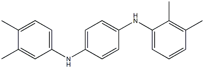 N-(2,3-Dimethylphenyl)-N'-(3,4-dimethylphenyl)-p-phenylenediamine 구조식 이미지