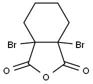 1,2-Dibromohexahydrophthalic anhydride Structure