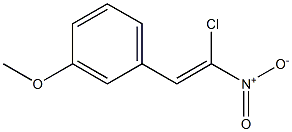 3-Methoxy-1-(2-chloro-2-nitrovinyl)benzene 구조식 이미지