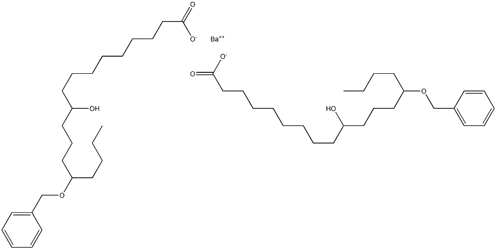 Bis(14-benzyloxy-10-hydroxystearic acid)barium salt 구조식 이미지