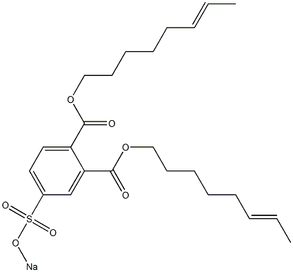 4-(Sodiosulfo)phthalic acid di(6-octenyl) ester 구조식 이미지