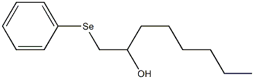 1-(Phenylseleno)-2-octanol 구조식 이미지