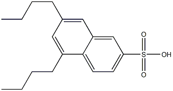 5,7-Dibutyl-2-naphthalenesulfonic acid Structure