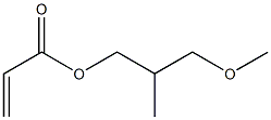 Propenoic acid 2-methyl-3-methoxypropyl ester 구조식 이미지