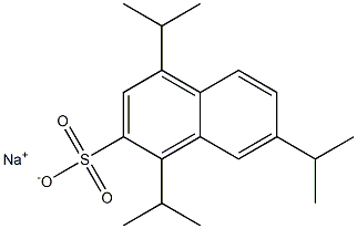 1,4,7-Triisopropyl-2-naphthalenesulfonic acid sodium salt Structure