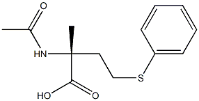 (R)-2-(Acetylamino)-2-methyl-4-(phenylthio)butyric acid Structure