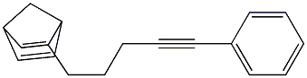 2-(5-Phenyl-4-pentynyl)bicyclo[2.2.1]hepta-2,5-diene 구조식 이미지